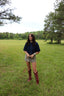 Marlowe Denim Bow Top