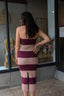 on vacay strapless midi